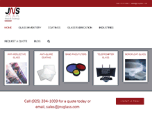 Tablet Screenshot of jnsglass.com